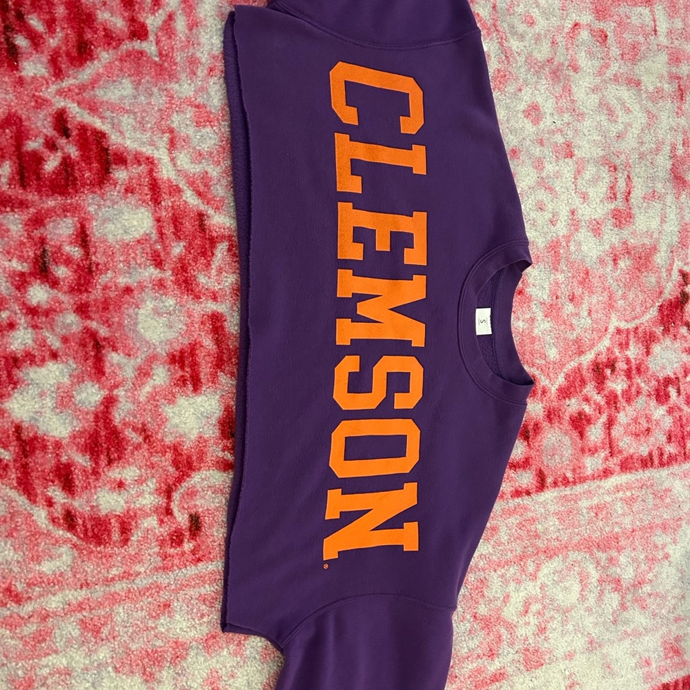 Size small — clemson cropped crew neck